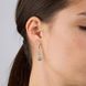 Серьги серебряные с подвесками Лириды mix Голубой Топаз 925 Zirkon 2749348268 фото 4
