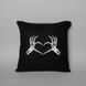 Подушка "Skeleton heart", Чорний, Black BD-pil-10 фото 1