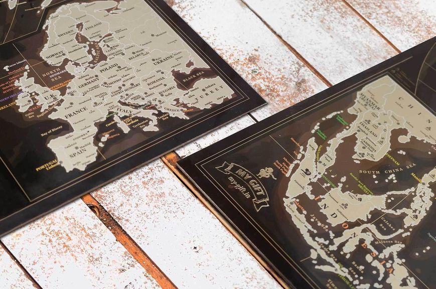 Скретч-карта "My Map Chocolate", англійська MG-SCRTCH-03 фото