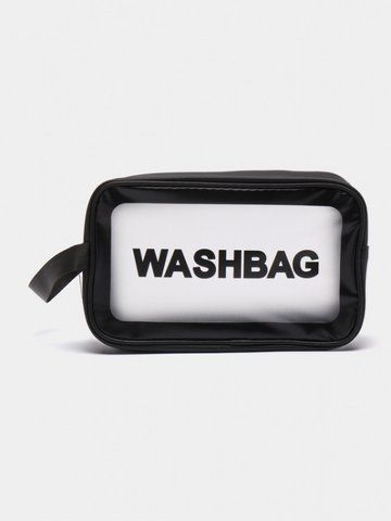 Прозора сумка-косметичка Washbag Big Black 26см 2379288395 фото