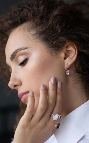 Серьги серебряные Цефеида light amethyst 925 83-11104S01-5066s фото