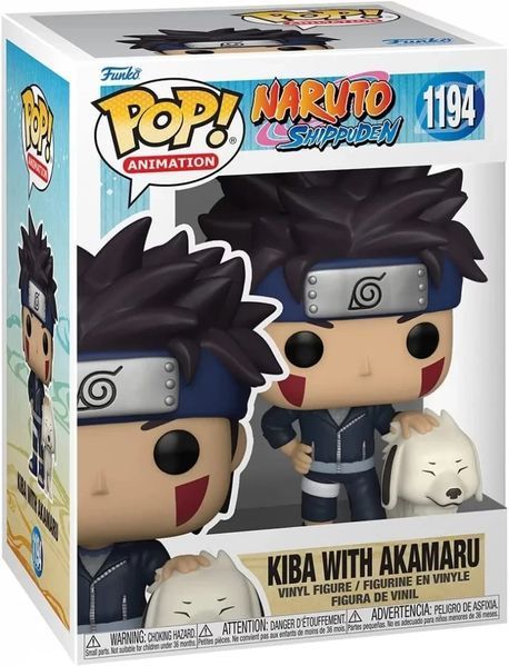 Фигурка Funko Pop Фанко Поп Наруто Шиппуден Киба с Акамару Naruto Shippuden Kiba with Akamaru&nbsp;10 см NA N 1194 NA N 1194 фото