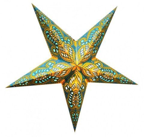 Светильник Звезда картонная 5 лучей TURQUOISE GANESH ZARI 2504018920 фото