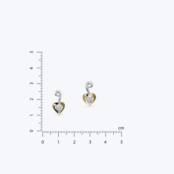 Сережки серця срібні Закоханість 925 5013-04SG-648s фото