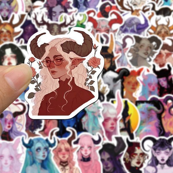 Стикерпак Мистические нимфы Набор наклеек GeekLand Mystical Nymphs 50 штук 2881874814 фото