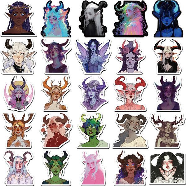 Стикерпак Мистические нимфы Набор наклеек GeekLand Mystical Nymphs 50 штук 2881874814 фото