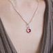 Кулон серебряный 925 Цефеида Burgundy 42-S13-5078p фото 5