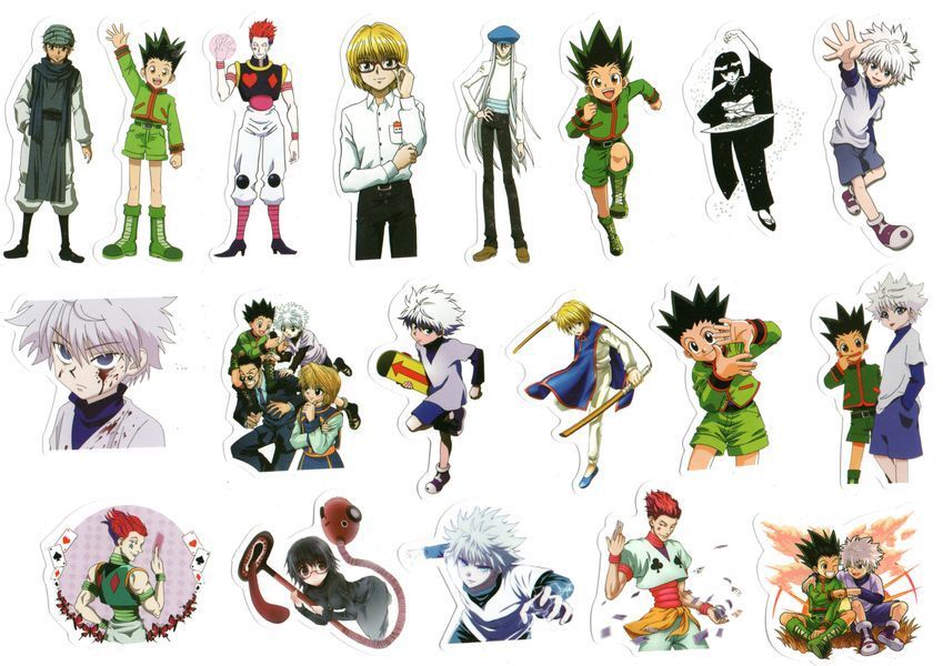 Стікерпак Хантер х Хантер Набір наклейок Hunter &times; Hunter 50 штук 2881877517 фото
