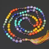 Чотки кам'яні 6 мм Сім чакр P-Beads-059 2861368139 фото