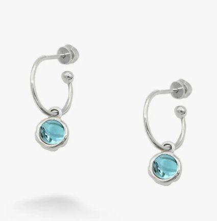 Серьги серебряные с голубыми камнями Цефеида indicolight 925 83-11104S06-5066s фото