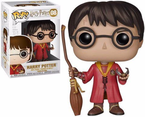 Фігурка Funko Pop Гаррі Поттер з мітлою Harry Potter with broom 10 см HP HP 08 HP HP 08 фото