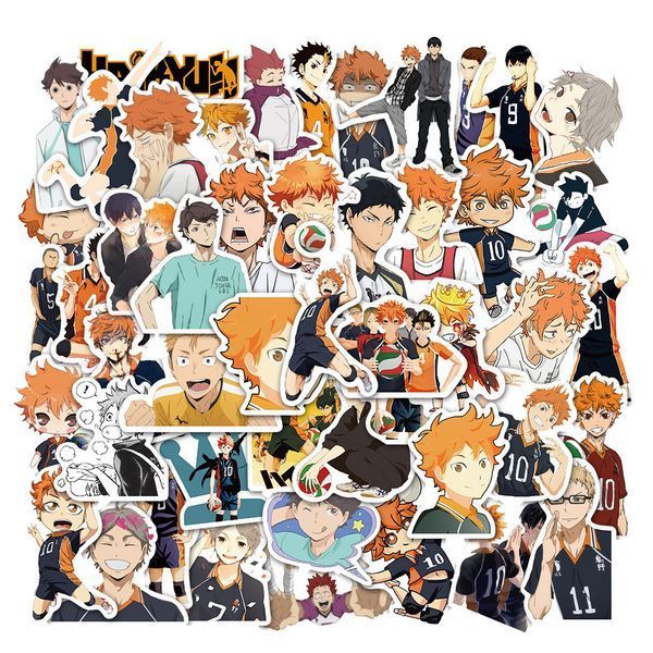 Стікерпак Волейбол! Набір наклейок GeekLand Haikyu!! 50 штук 2881880182 фото