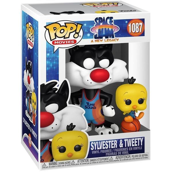 Фігурка Funko Pop Фанко Поп Space Jam Sylvester and Tweety Сильвестр і Твіті 10 см SJ AW ST 1087 SJ AW ST фото