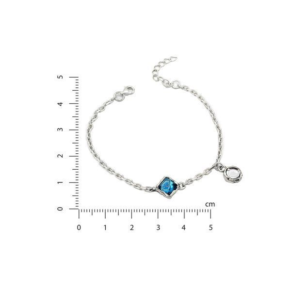 Браслет Лириды Dark Aquamarine 925 17 см+3 см 73-11103S05-5068_1br фото