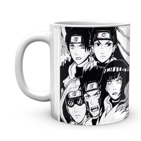 Кружка Geek Land біла Наруто Naruto Персонажі Спина&nbsp;Чорно-білий NA.02.310 NA.02.310 фото
