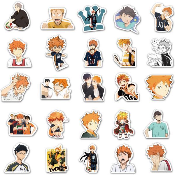 Стікерпак Волейбол! Набір наклейок GeekLand Haikyu!! 50 штук 2881880182 фото