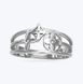 Кільце срібне Люкс 925 Rhodium 19.5 розмір 2564746433 фото 1
