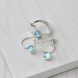Серьги серебряные с голубыми камнями Цефеида indicolight 925 83-11104S06-5066s фото 4