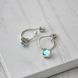 Серьги серебряные с голубыми камнями Цефеида indicolight 925 83-11104S06-5066s фото 5