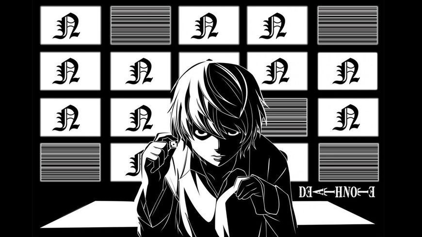 Анимэ кружка черно-белая Тетрадь смерти Death Note №6 1134833059 фото