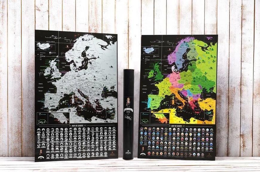Скретч-карта "My Map Europe edition ENG", англійська MG-SCRTCH-08 фото