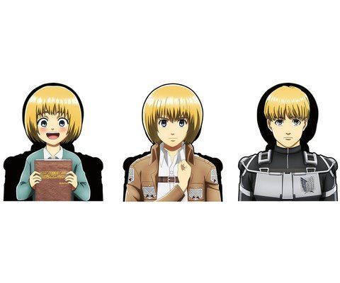Голографическая наклейка Атака Титанов Армин Арлерт Attack on Titan Armin Arlert 7 х 7 см 2887495938 фото