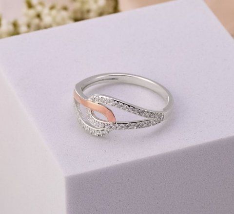 Кольцо серебряное с фианитами Карди Gold 925 18.5 размер 5138-SG-639k фото