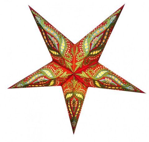 Светильник Звезда картонная 5 лучей Red Green Unicorn Zari 2504018972 фото