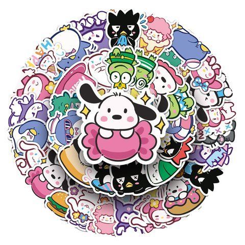 Стикерпак Набір наклейок GeekLand Hello Kitty Sanrio Хелло Кітті Санріо 50 штук 2897339834 фото