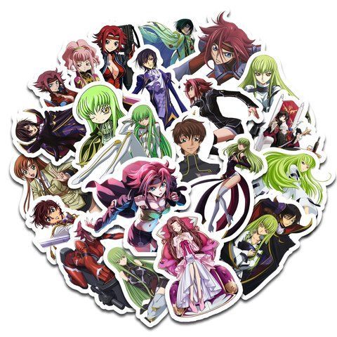 Стікерпак Набір наклейок GeekLand Код Гіас Code Geass 45 штук SP CG 01 SP CG 01 фото