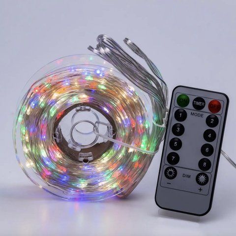 Гірлянда світлодіодна роса 50 м, 500 LED (Мультиколор) від мережі 2462777979 фото