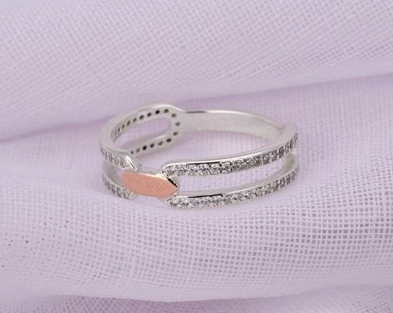 Кольцо серебряное Капелька Счастья 925 16.5 размер 5107-02SG-656k-16 фото