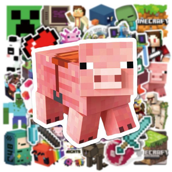 Стикерпак Майнкрафт Набор наклеек GeekLand Minecraft 50 штук 2881874721 фото
