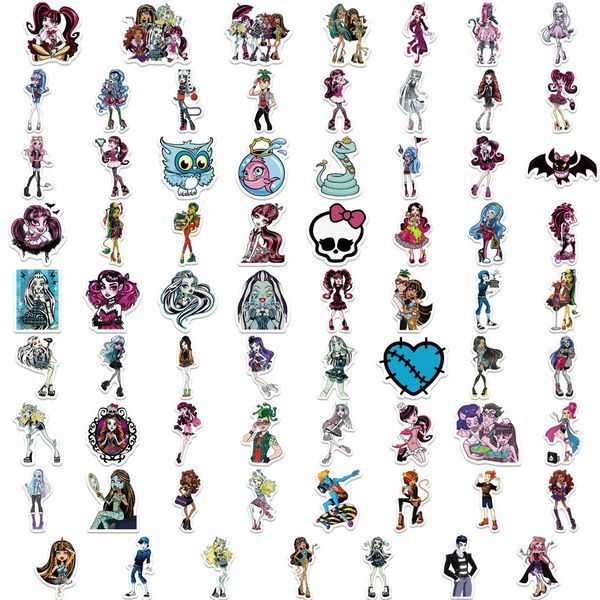 Стикерпак Монстр Хай Набор наклеек GeekLand Monster High 70 штук 2881880183 фото