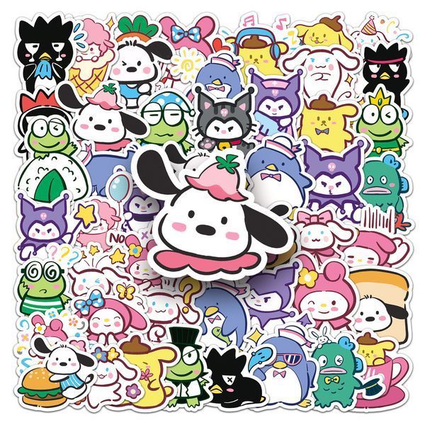 Стикерпак Набір наклейок GeekLand Hello Kitty Sanrio Хелло Кітті Санріо 50 штук 2897339834 фото