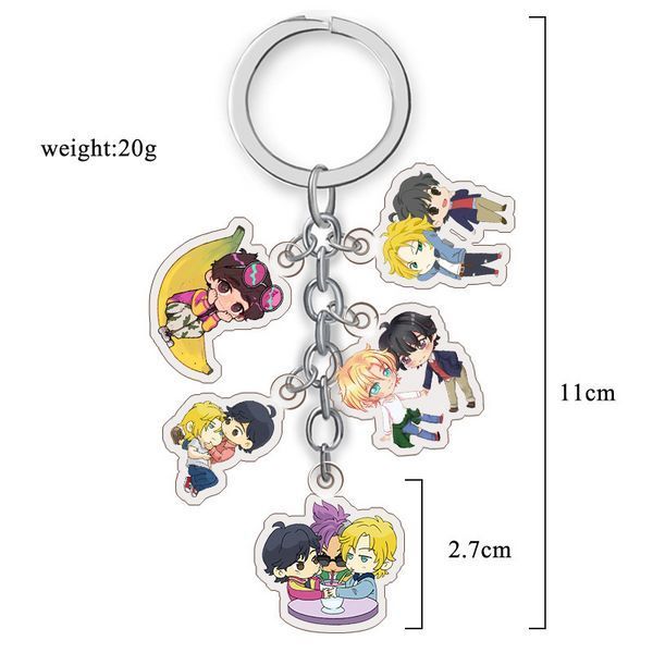 Брелок акриловый Банановая рыба Banana Fish 11 см 2490864134 фото
