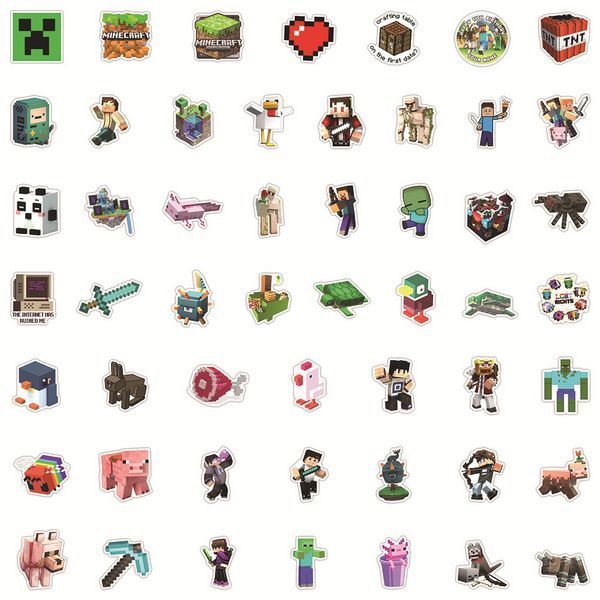Стикерпак Майнкрафт Набор наклеек GeekLand Minecraft 50 штук 2881874721 фото