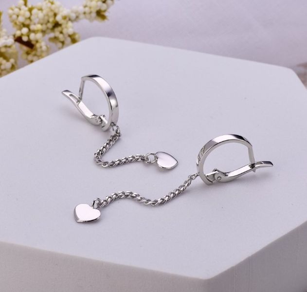 Серьги серебряные с подвесками Аура Любви 925 Rhodium (Ш) 2613113059 фото