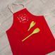 Фартук "Baked with love", Красный, английский 2603903598 фото 1