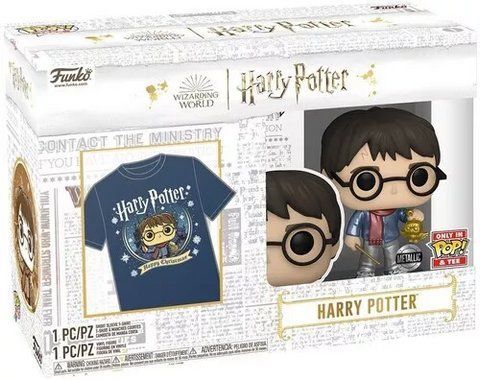Набір Funko Pop Tee Set Гаррі Поттер Harry Potter Фігурка з Футболкою 10 см FPTS HP M FPTS HP M фото