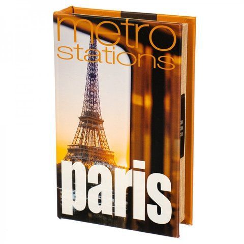 Книги сейф Paris metro stations 26 см с кодовым замком 2355726497 фото