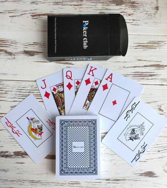Карты игральные покерные пластиковые Duke Poker Club 54 листа 87x62 мм 2481097018 фото