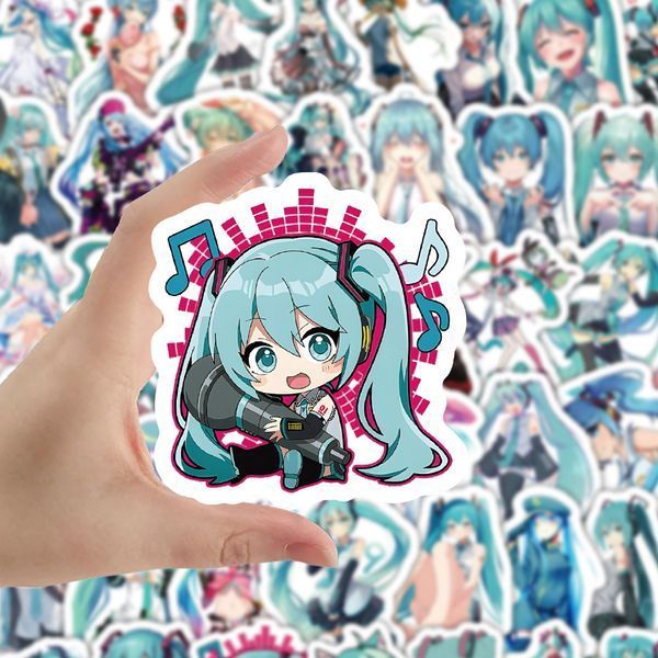 Стікерпак Хацуне Міку Набір наклейок GeekLand Hatsune Miku 100 штук 2940352128 фото
