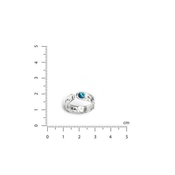 Кільце Цефеїда dark aquamarine 4 мм 925 16.5-17 50-11102S05-5026k фото