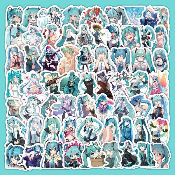 Стікерпак Хацуне Міку Набір наклейок GeekLand Hatsune Miku 100 штук 2940352128 фото