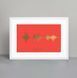 Постер "Картина голосом" персонализированный А4, gold-red, gold-red BD-pl-07 фото