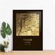 Постер "Прага / Prague" фольгированный А3, gold-black, gold-black, англійська BD-pl-36 фото 1