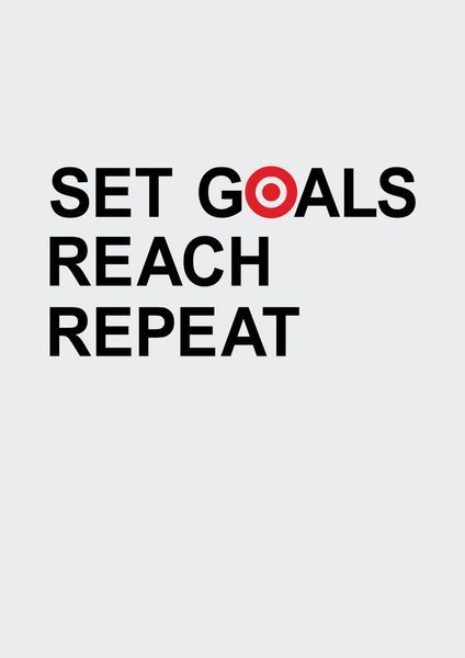 Постер "Set Goals Reach Repeat", англійська BD-POS9 фото