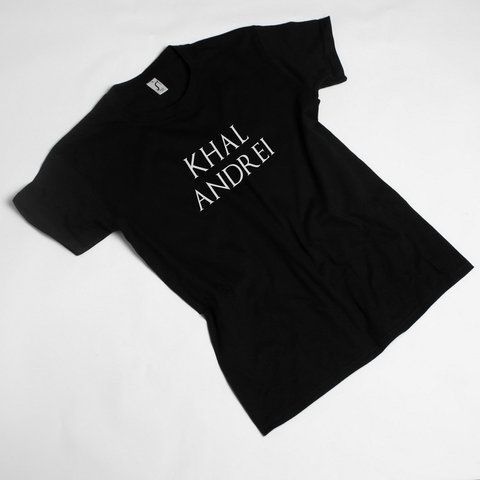 Футболка GoT "Кhal" именная мужская, Чорний, L, Black, англійська BD-f-29 фото