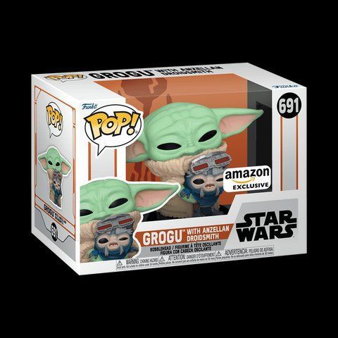 Фігурка Funko Pop Зоряні війни Грогу з Анзелланом Star Wars Grogu with Anzellan 10 см FP SW G 691 EX 2518977529 фото
